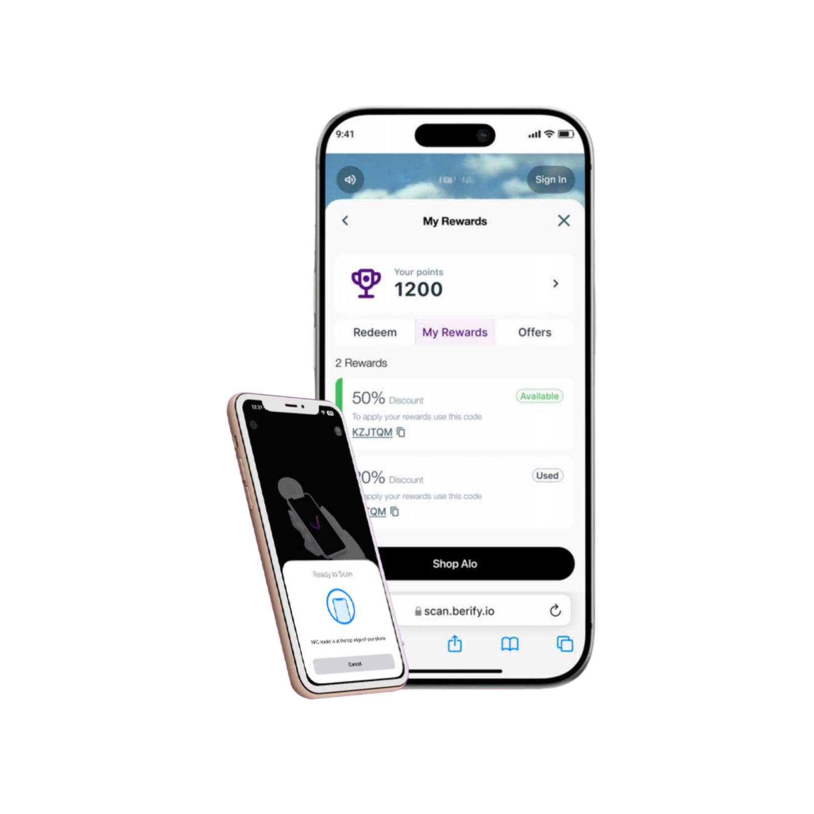 Berify app on phones
